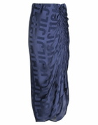 Jijil Womens Midi skirt Midnight in Blue