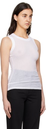 BITE White Crewneck Tank Top