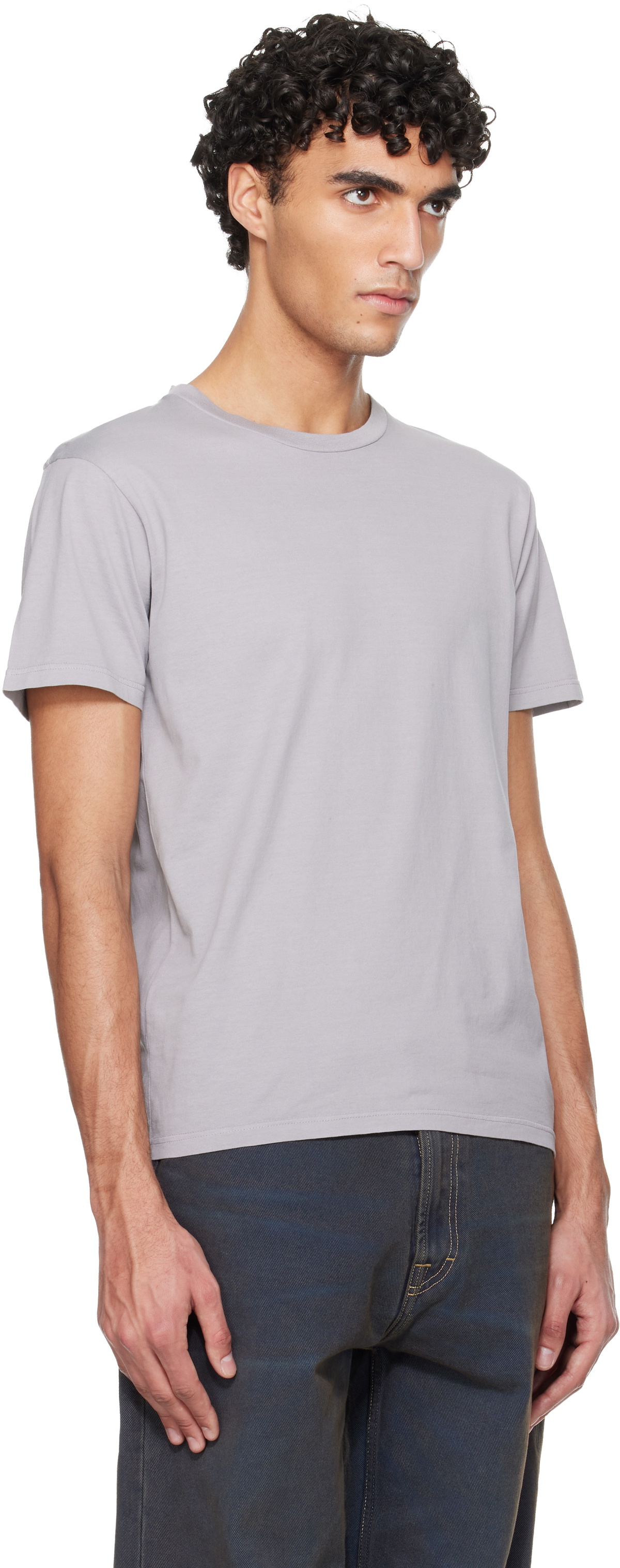 Rier Gray Fitted T-shirt