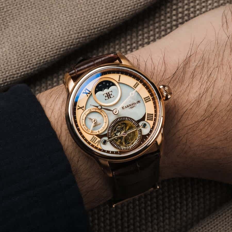 Thomas Earnshaw Longitude Rose Gold-tone Dial Mens Watch ES-8063-02