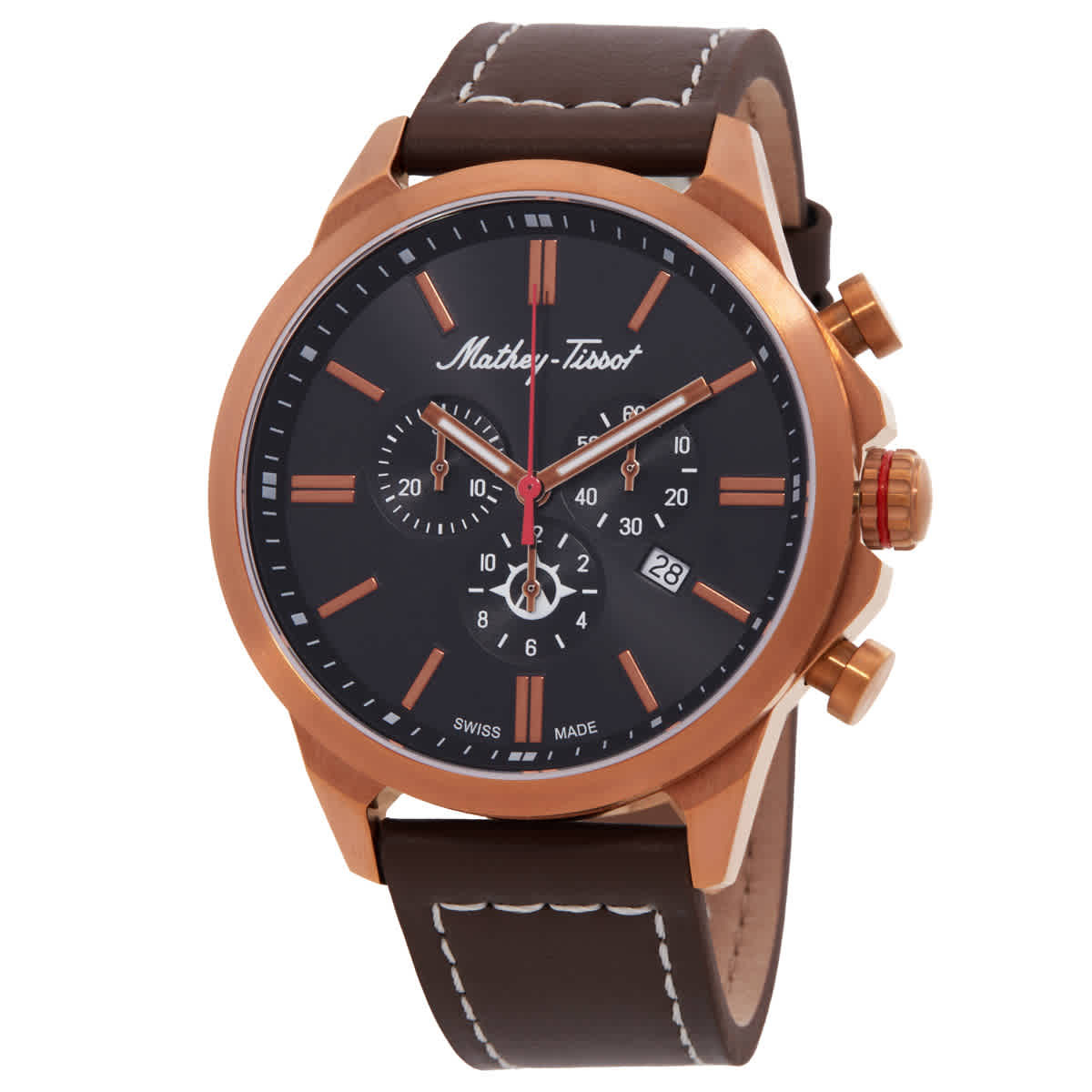 Mathey-Tissot Field Scout Chronograph Quartz Black Dial Mens Watch MTWG3001102