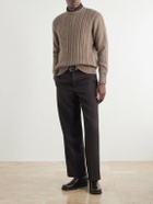 Inis Meáin - Ridges Aran Textured-Wool Sweater - Neutrals