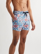 Onia - Charles Mid-Length Floral-Print Swim Shorts - Blue