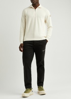 Moncler Half-zip Cotton-blend Jumper Cream