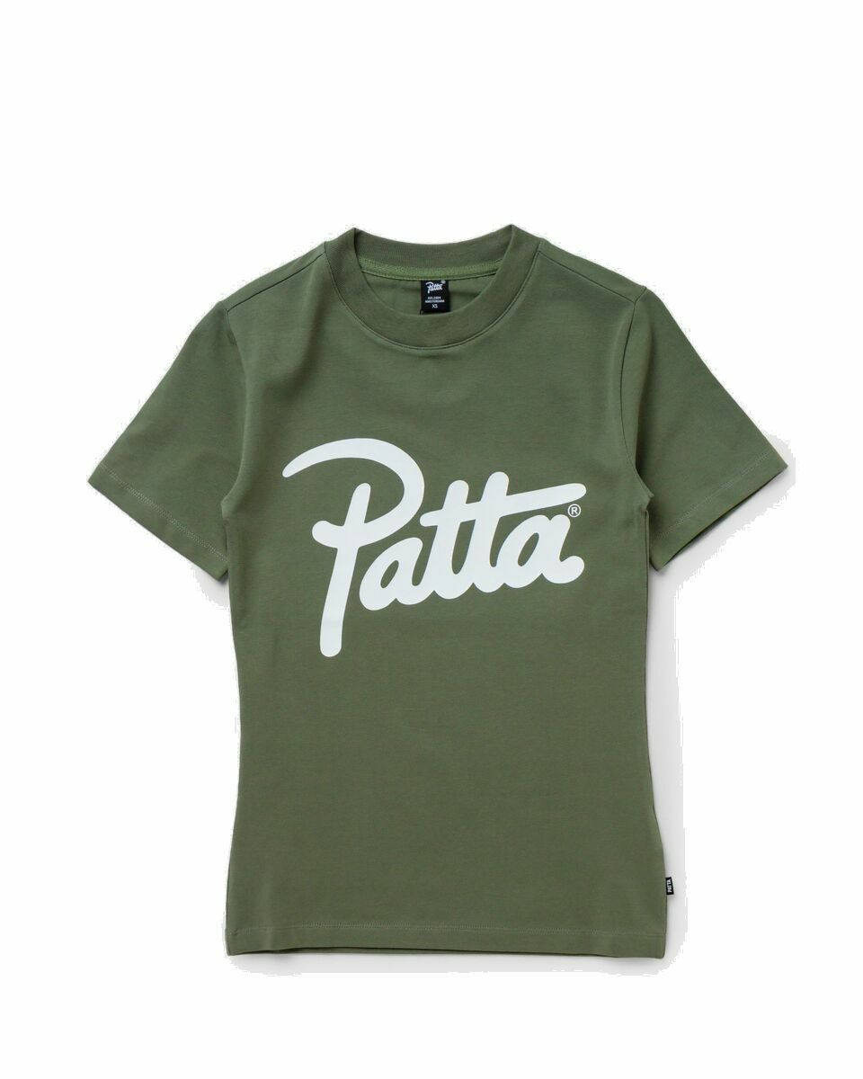 Photo: Patta Wmns Basic Fitted T Shirt Green - Womens - Shortsleeves