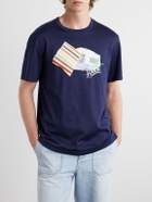 LOEWE - Paula's Ibiza Patch-Appliqué Cotton-Blend Jersey T-Shirt - Blue