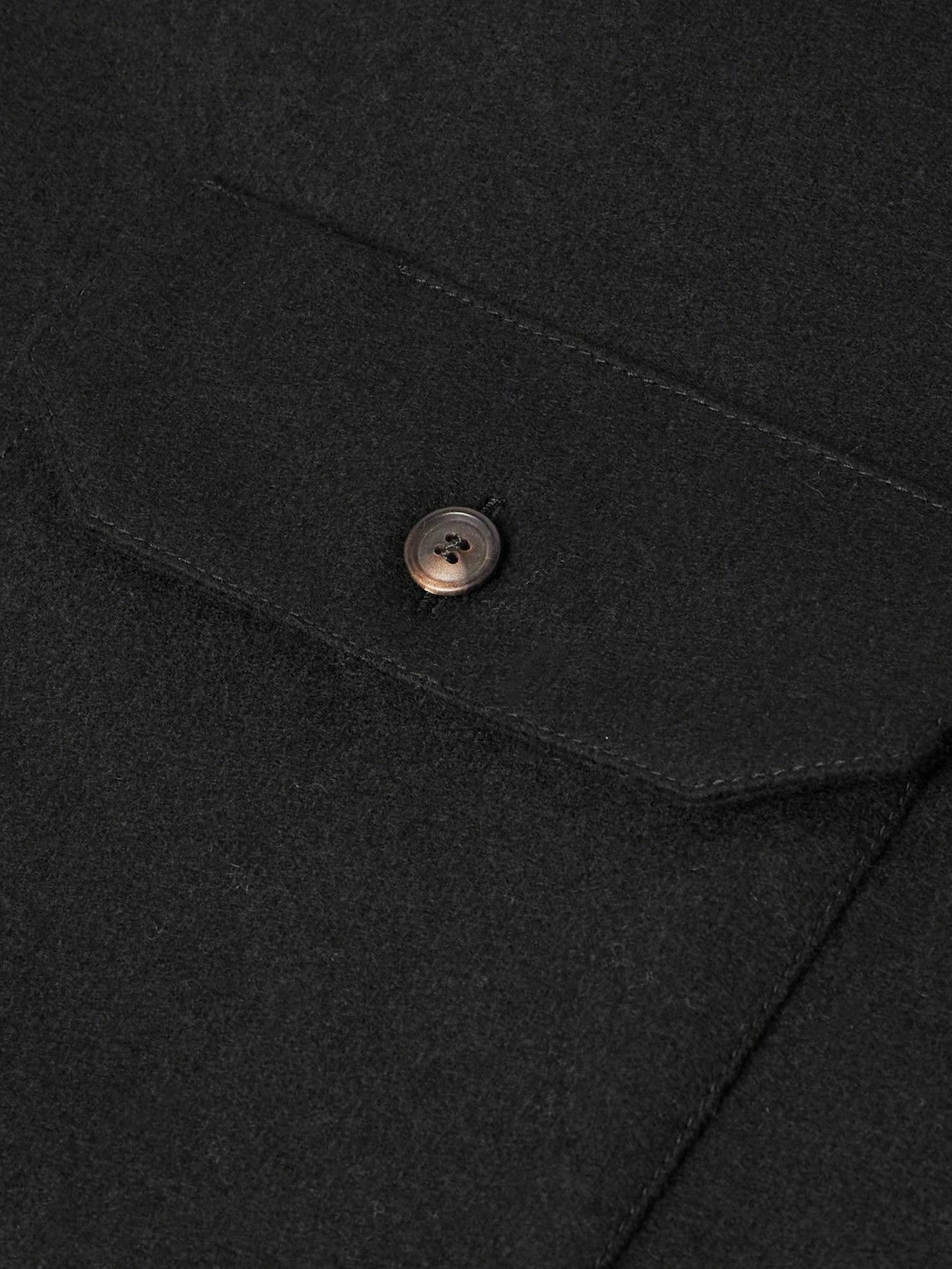 Ghiaia Cashmere - Wool Overshirt - Black