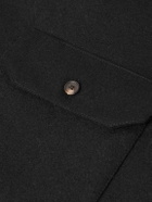 Ghiaia Cashmere - Wool Overshirt - Black