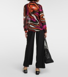 Pucci Printed chiffon blouse