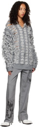 Sia Arnika Gray Print Baggy Jeans