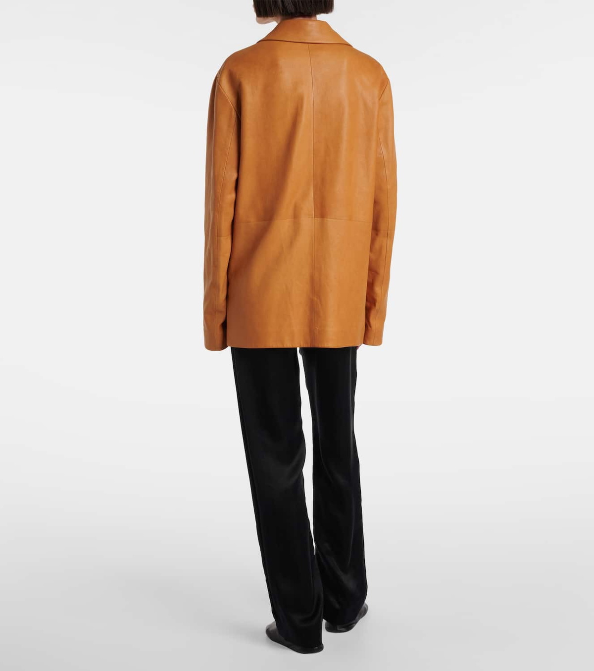 The Row Fabian leather jacket