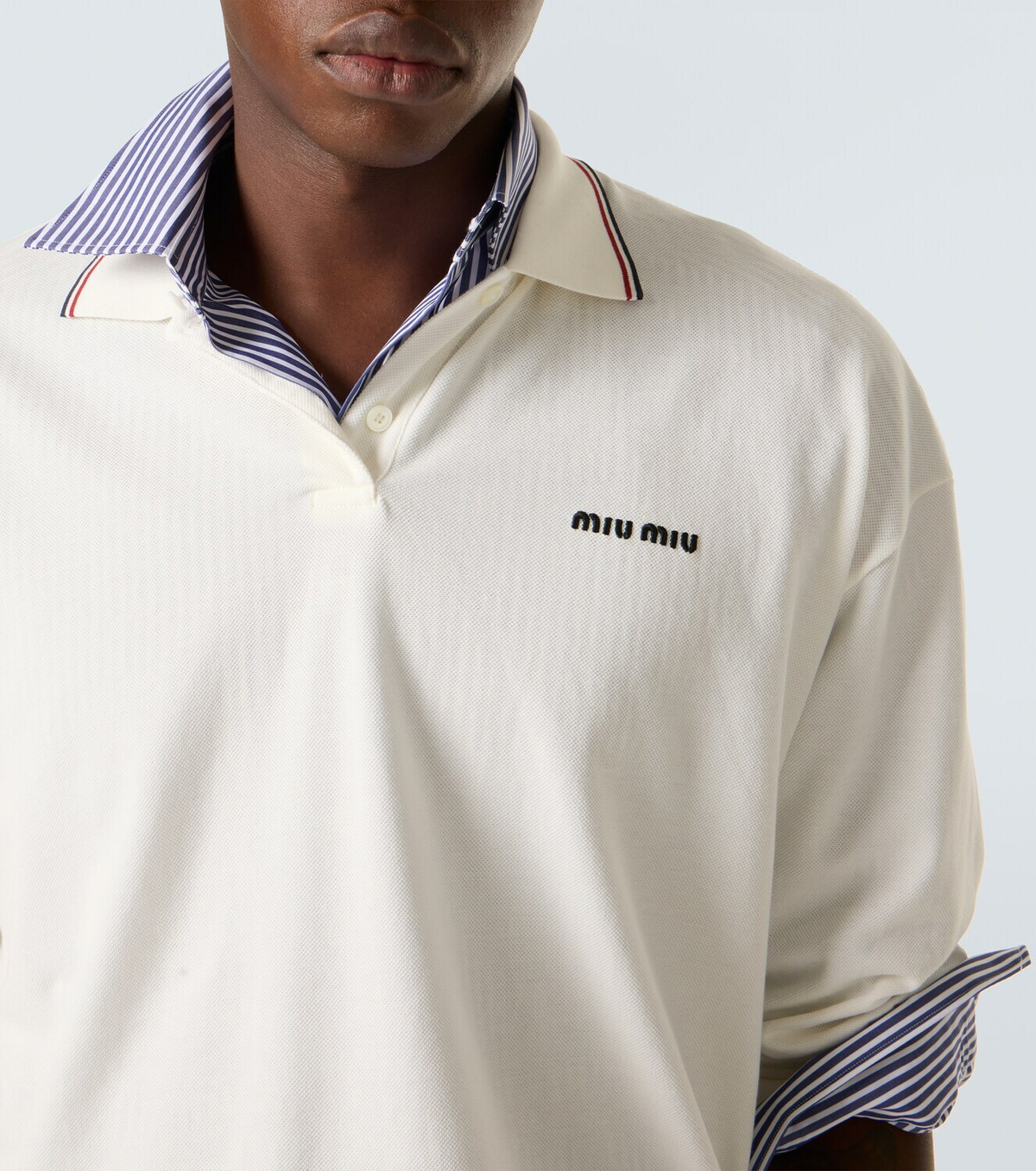 Miu Miu Cotton piqué polo shirt Miu Miu