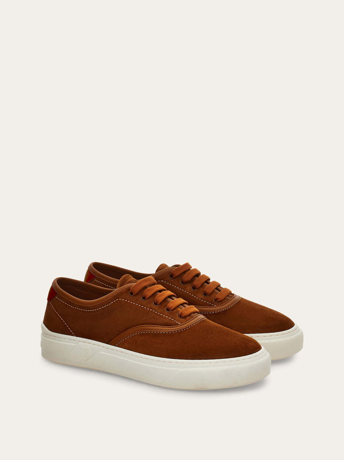 Ferragamo Mens Gancini sneaker in Brown