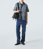Prada Printed cotton and silk bowling shirt