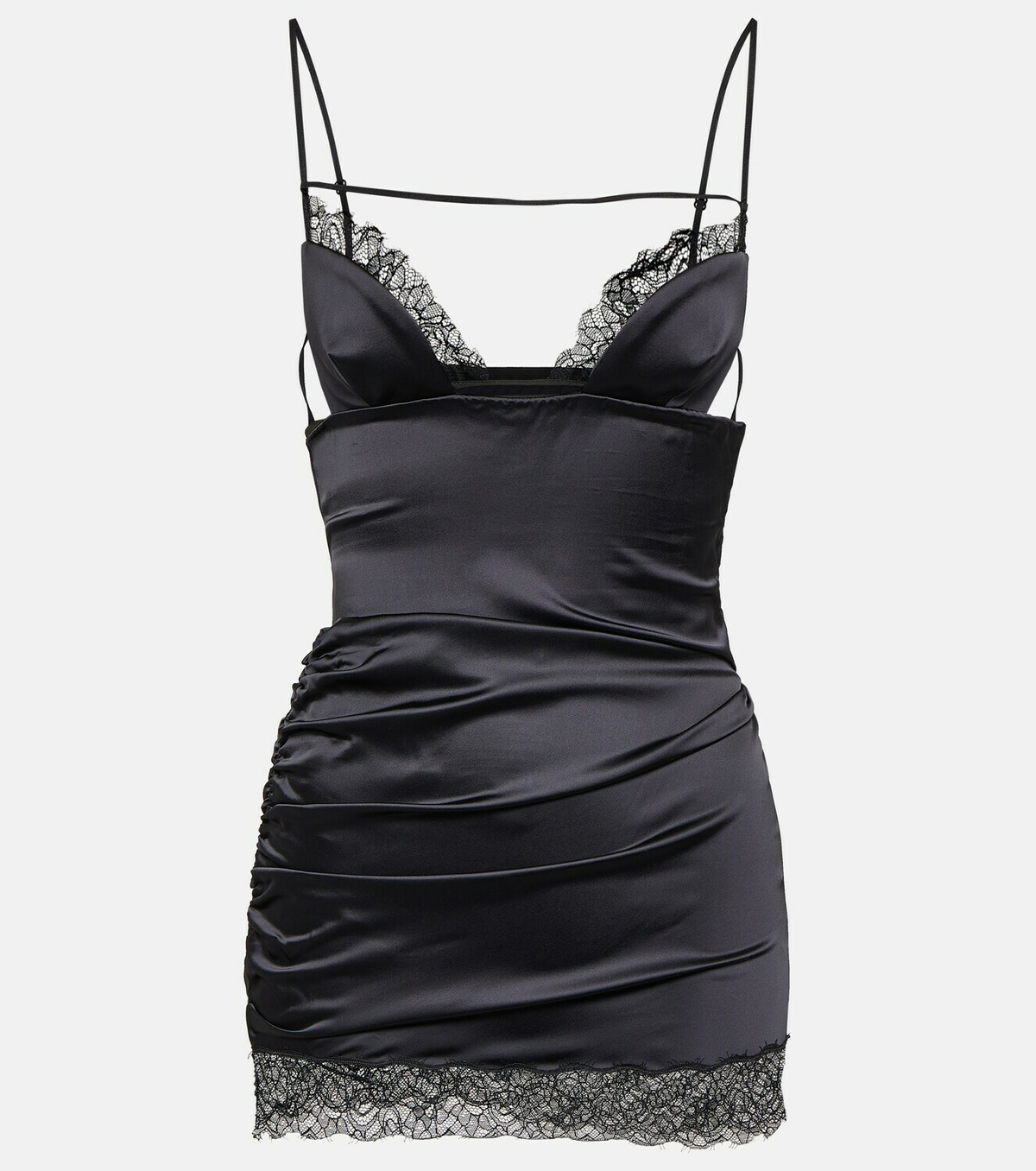 Nensi Dojaka Cutout lace-trimmed minidress Nensi Dojaka