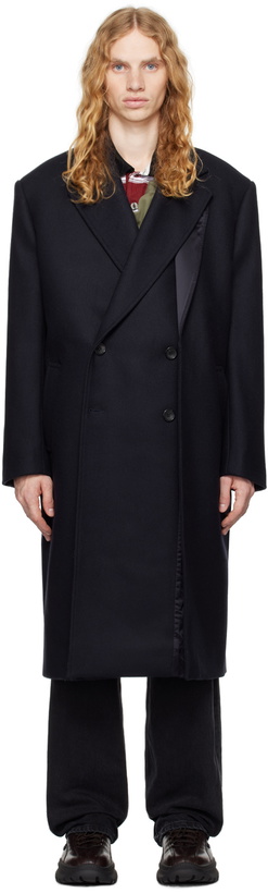 Y/Project Black Snap Panel Coat Y/Project
