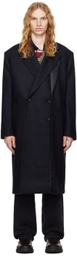 Y/Project Navy Double Front Coat