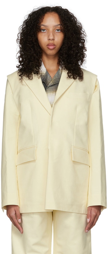 Photo: Bianca Saunders Off-White Cotton Blazer