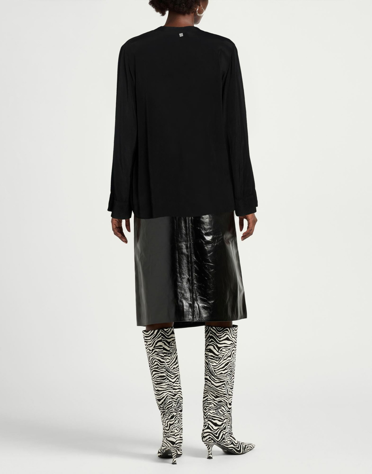Manila Grace Womens Top in Black
