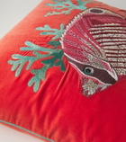 Les-Ottomans Velvet cushion