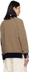 Thom Browne Brown 4-Bar Sweater