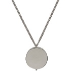 Vetements Silver Monogram Grinder Necklace