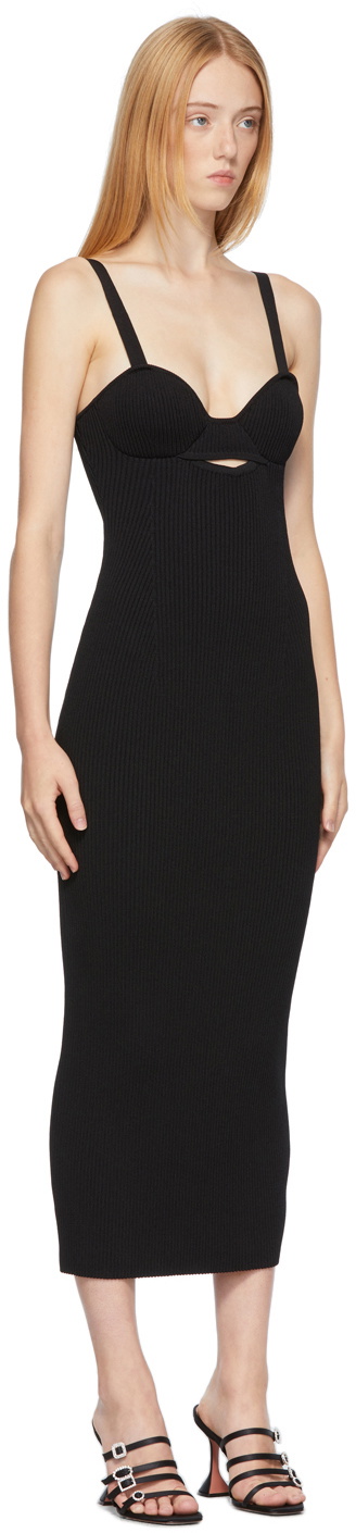 Magda Butrym Black Rib Knit Bustier Dress Magda Butrym Magda Butrym Black Rib Knit Bustier Dress Magda Butrym