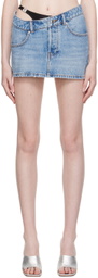 Alexander Wang Blue Bikini Layer Miniskirt