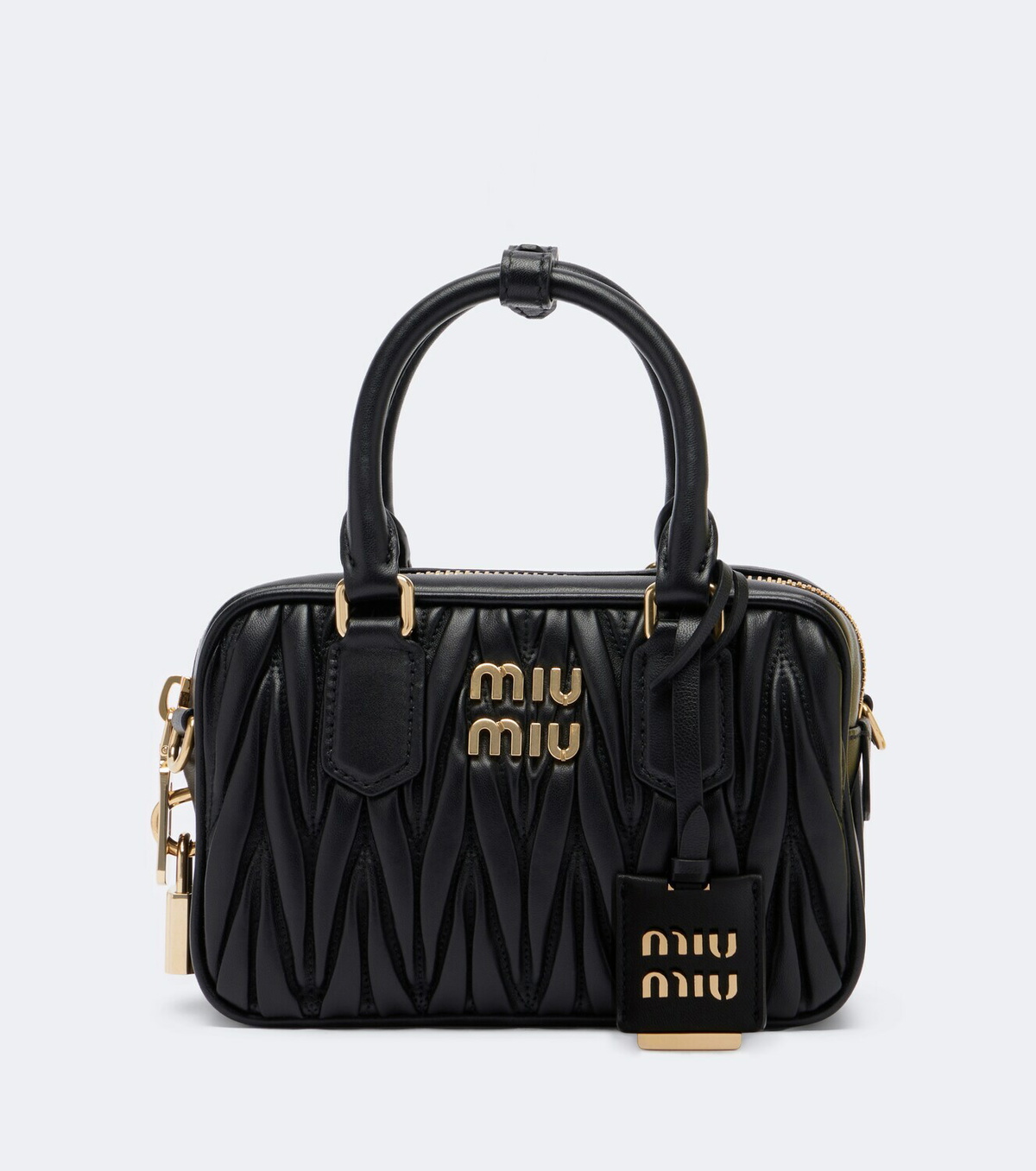 Miu Miu Arcadie matelassé leather top-handle bag