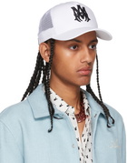 AMIRI White M.A. Logo Trucker Cap