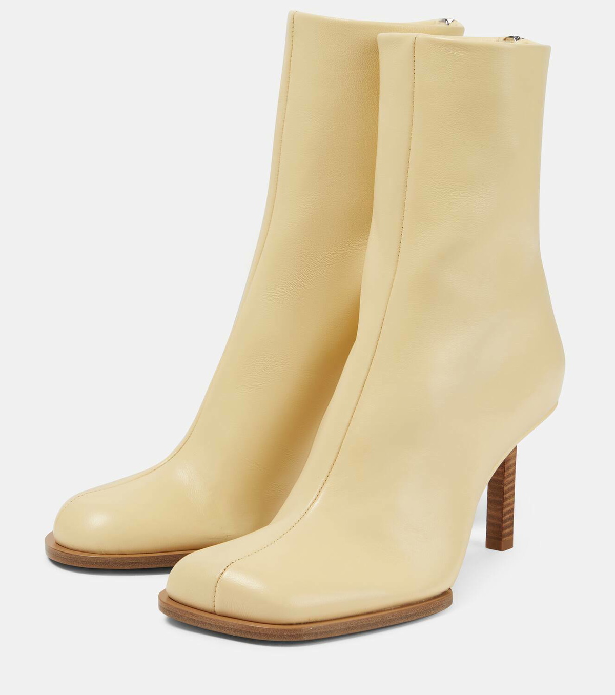 Jacquemus Les Bottines Rond Carré leather ankle boots