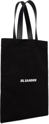 Jil Sander Black Printed Tote