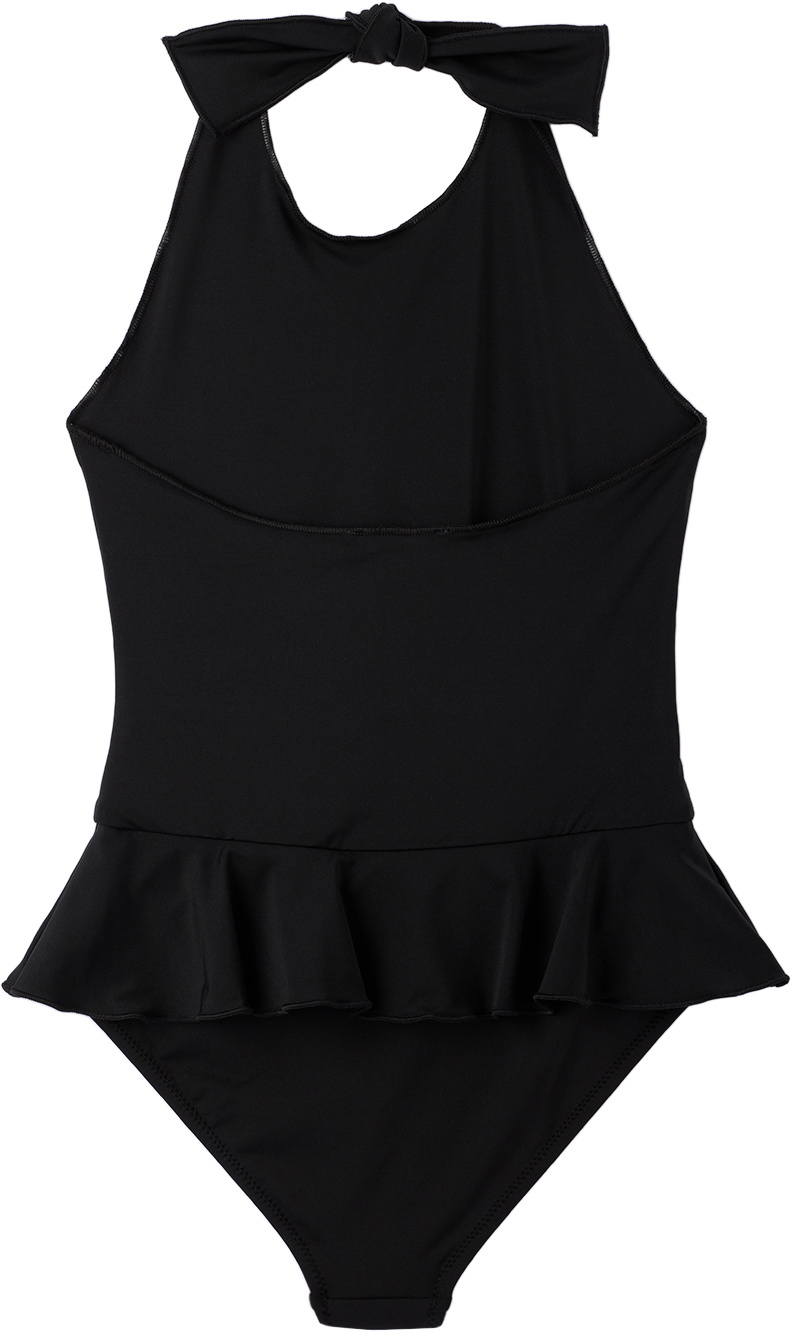 Caramel Kids Black Asparagus One-Piece Swimsuit