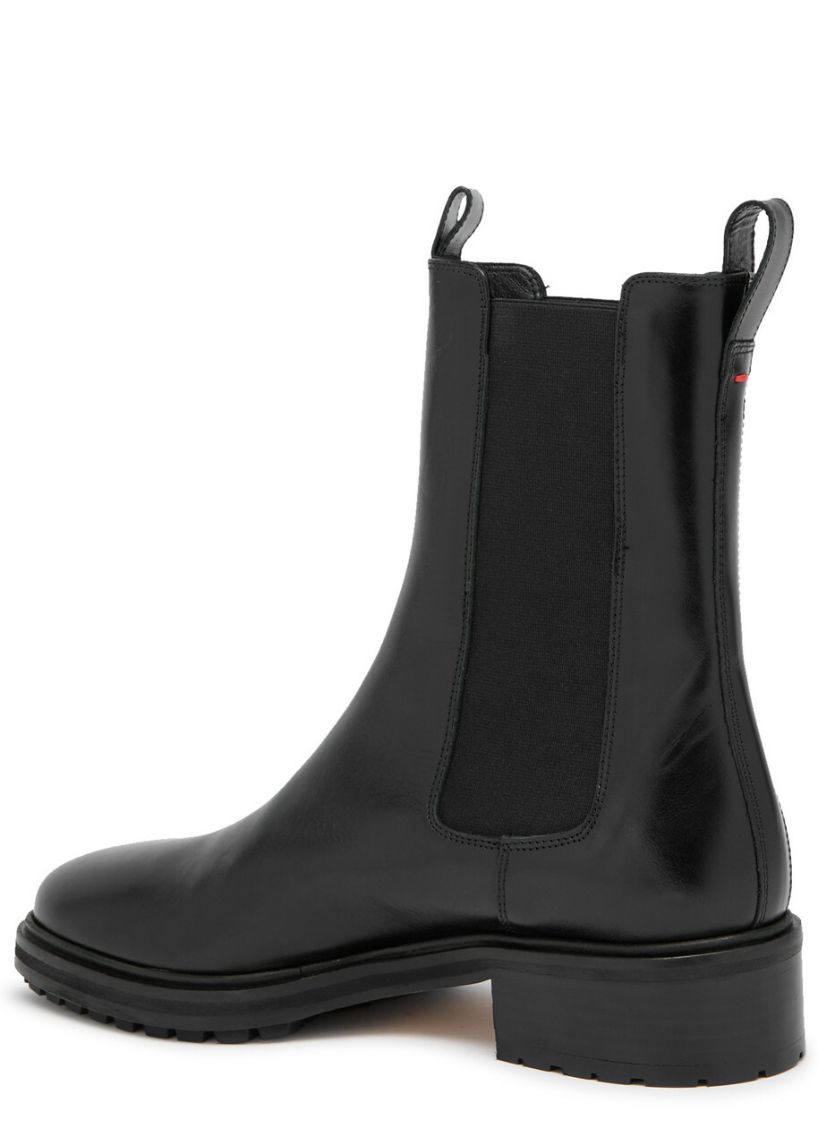 Aeyde Jack Leather Chelsea Boots Black