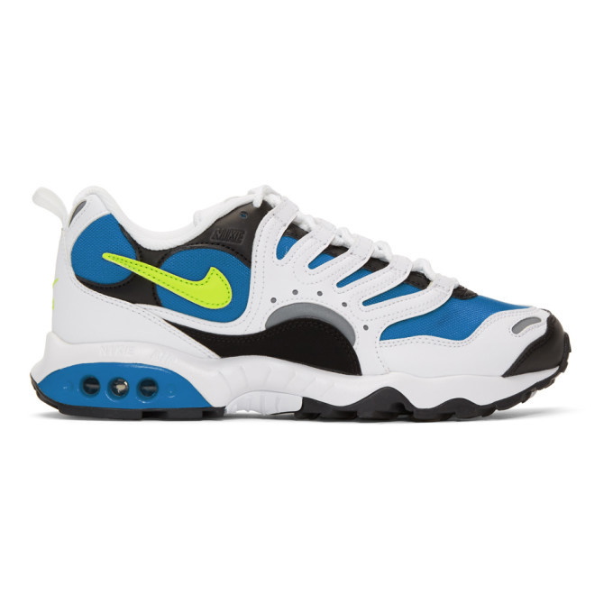 Photo: Nike Blue and White Air Terra Humara 18 Sneakers