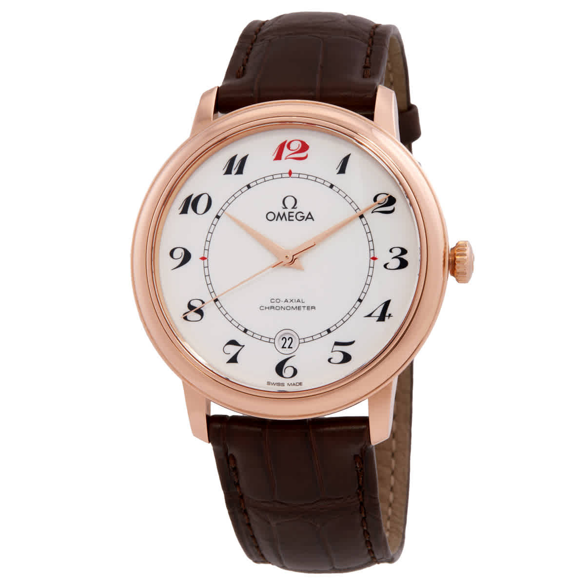 Omega De Ville Prestige Automatic Chronometer White Dial Mens Watch 424.53.40.20.04.004