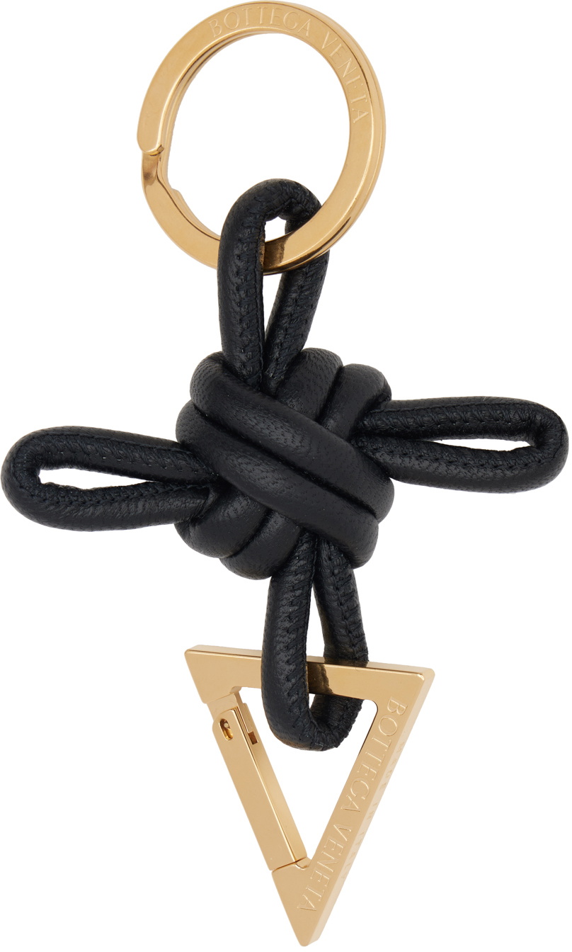小物 BOTTEGA VENETA TRIANGLE KEY RING Bottega Veneta: Green Triangle Key Ring | SSENSE
