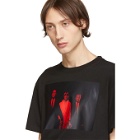 Raf Simons Black Twin Peaks T-Shirt