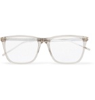 SAINT LAURENT - Square-Frame Acetate Optical Glasses - Brown
