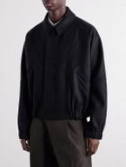 SAGE NATION - Jiji Paneled Melton Wool Jacket - Black