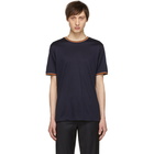 Paul Smith Navy Multi Stripe T-Shirt