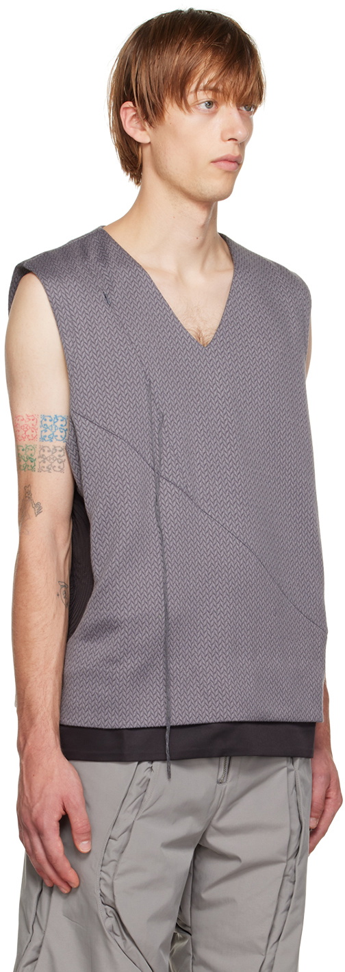 ænrmòus Gray 'Asynmetrical But Symmetrical' Vest