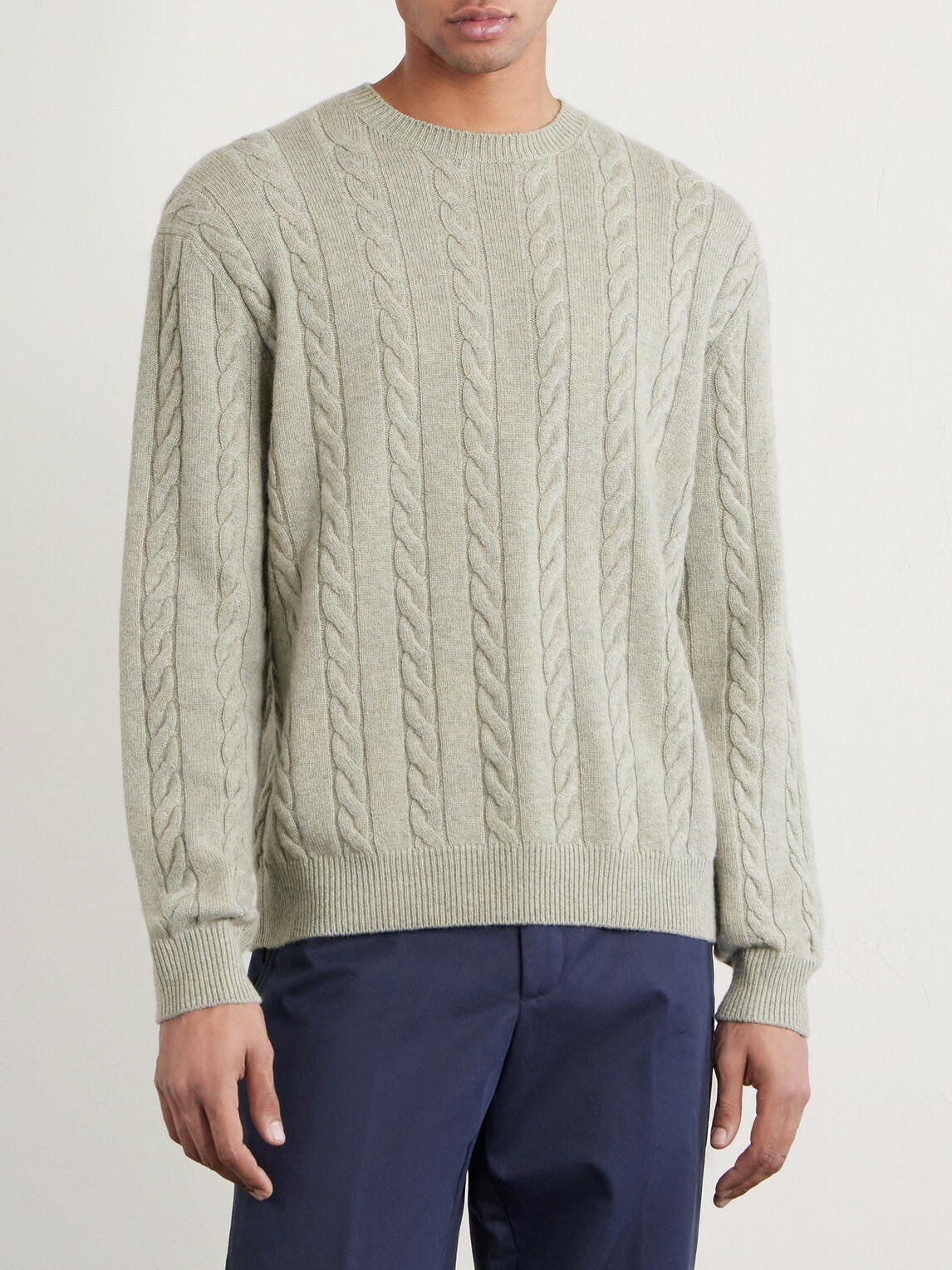 Loro Piana - Cedar Cable-Knit Cashmere Sweater - Green