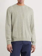 Loro Piana - Cedar Cable-Knit Cashmere Sweater - Green