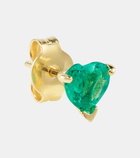 Roxanne First 14kt gold earrings with emerald