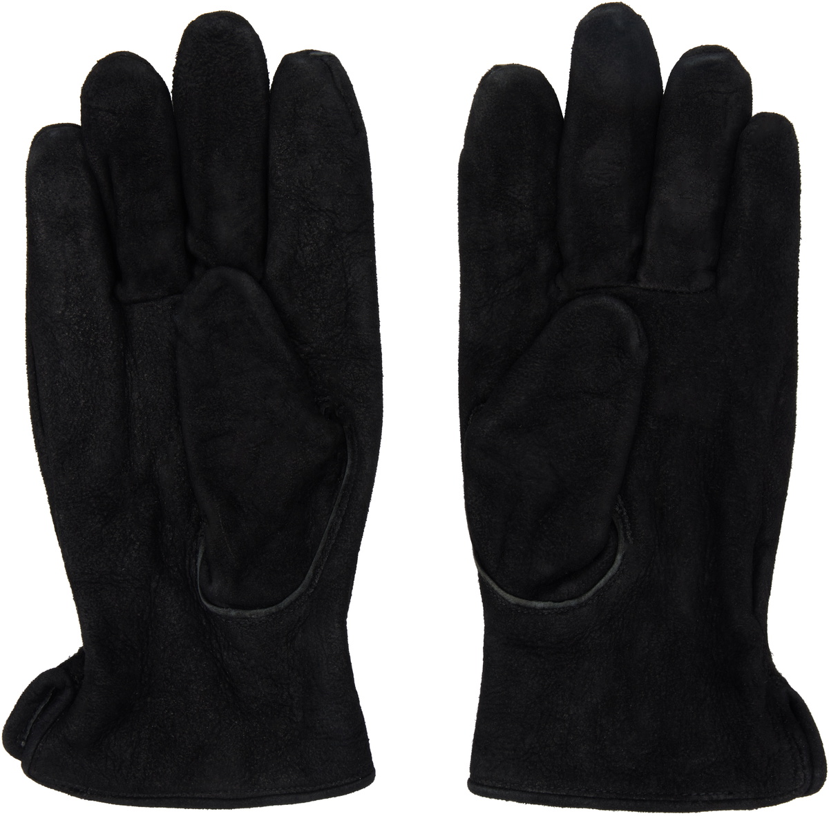 新品VISVIM SUEDE GLOVES BLACK visvim Black Suede Gloves Visvim