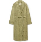 Cleverly Laundry - Striped Cotton-Terry Robe - Green