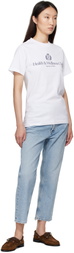 Sporty & Rich White H&W Crest T-shirt