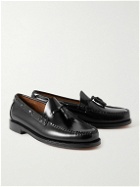 G.H. Bass & Co. - Weejuns Heritage Larkin Glossed-Leather Tasselled Loafers - Black