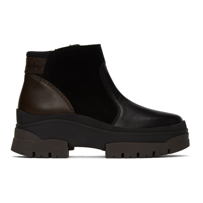 See by chloé discount textured-leather ankle boots